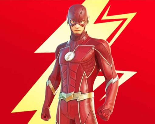 Flash Superhero paint by number