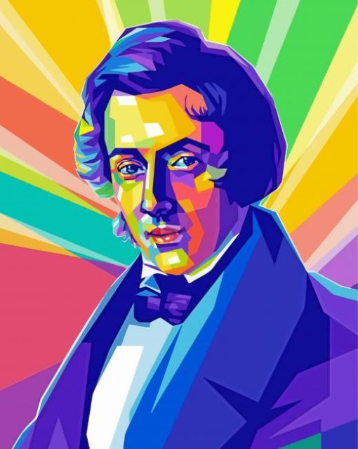 Frederic Chopin Pop Art paint by number