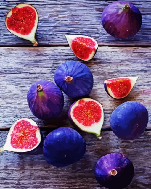 Fresh Figs Fruit paint by numbers