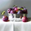 Fresh Plums In Bowl paint by number