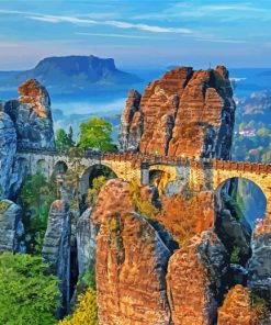 Germany Dresden Bastei paint by number