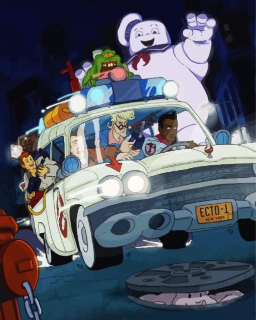 Ghostbusters Scooby Doo paint by numbers