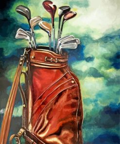 Golf Bag paint by number