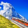 Gornergrat Railway Zermatt paint by numbers