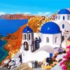 Greece Thira City Seascape paint by numbers