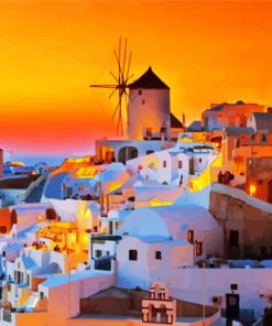 Greece Thira Santorini paint by numbers