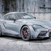 Blue Grey Supra Car paint by numbers