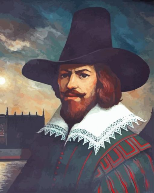 Guy Fawkes paint by numbers