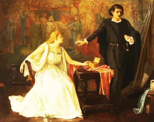 Hamlet And Ophelia paint by number