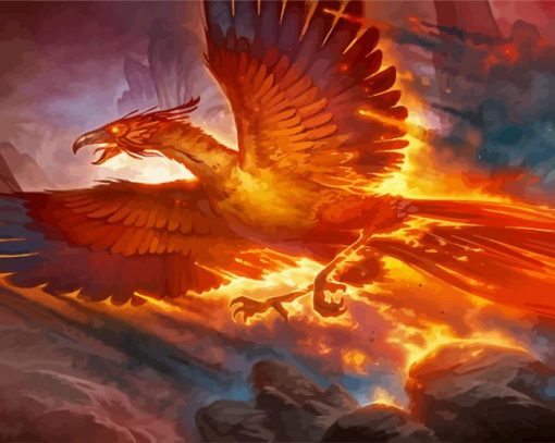 Harry Potter Fawkes Phoenix paint by numbers