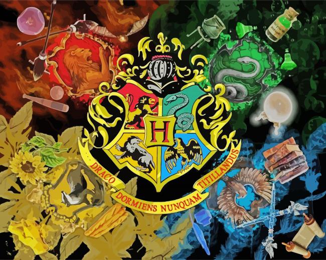 Hufflepuff Harry Potter Paint By Numbers - PBN Canvas