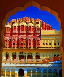 Hawa Mahal Palace Inside paint by numbers
