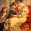 Helena Fourment with Children By Rubens paint by number