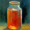 Honey Glass Jar paint by number