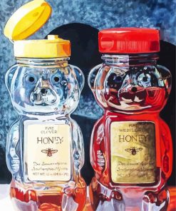 Honey Jars Art paint by number