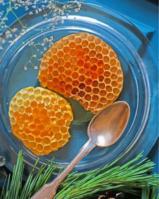 Honeycomb paint by number