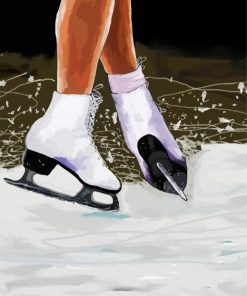 Ice Skate paint by number