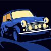Illustration Mini Cooper paint by numbers