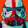 Illustration Stormtrooper paint by numbers
