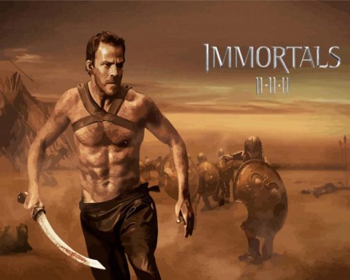 Immortals Fantasy Action Movie paint by number