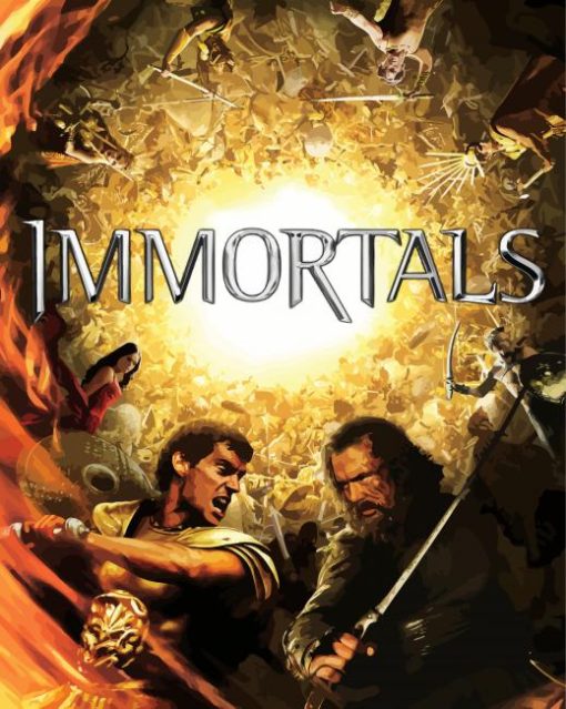 Immortals Movie paint by number