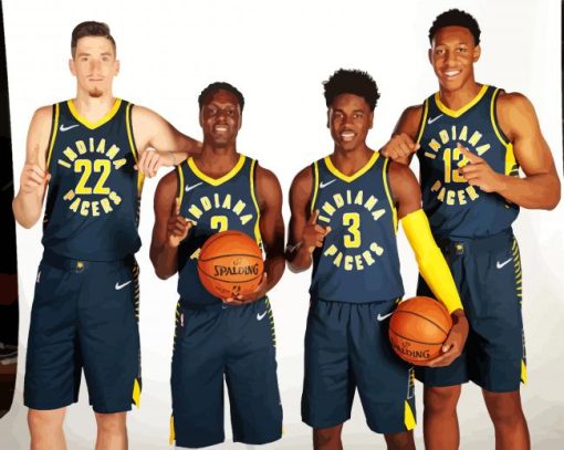 Indiana Pacers Players paint by number