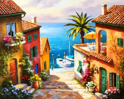 Italian Village paint by numbers