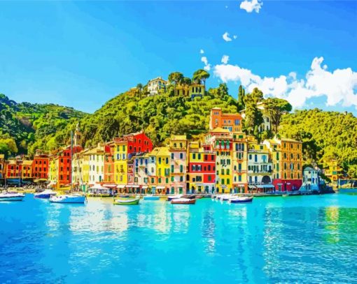 Italy Portofino paint by number