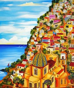 Italy Positiano Art paint by numbers