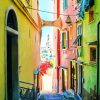 Italy Sanremo Old Town paint by numbers