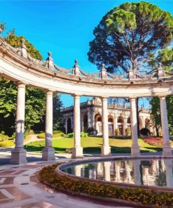 Italy Parc Des Thermes Montecatini paint by number