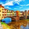 Italy Ponte Vecchio Florence paint by number