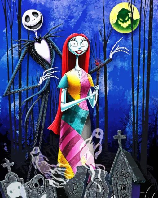 Jack And Sally paint by numbers