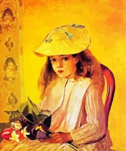Jeanne Portrait Camille Pissarro Art paint by number