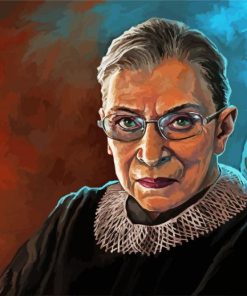 Joan Ruth Bader Ginsburg paint by number