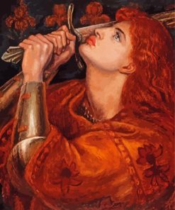 Joan Of Arc By Rossetti paint by numbers