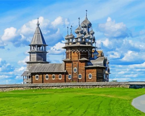 Kizhi Russia paint by numbers