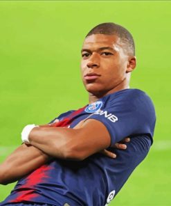 Kylian Mbappe paint by numbers