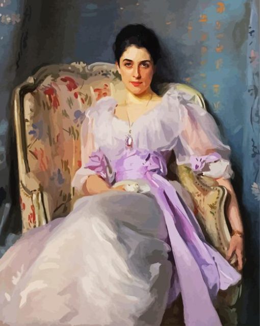 Lady Angnew Of Lochnaw By Sargent paint by numbers