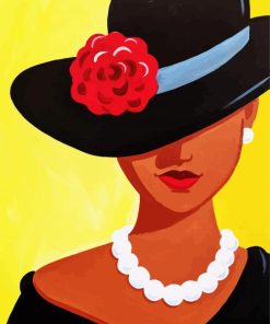 Lady In Hat paint by numbers