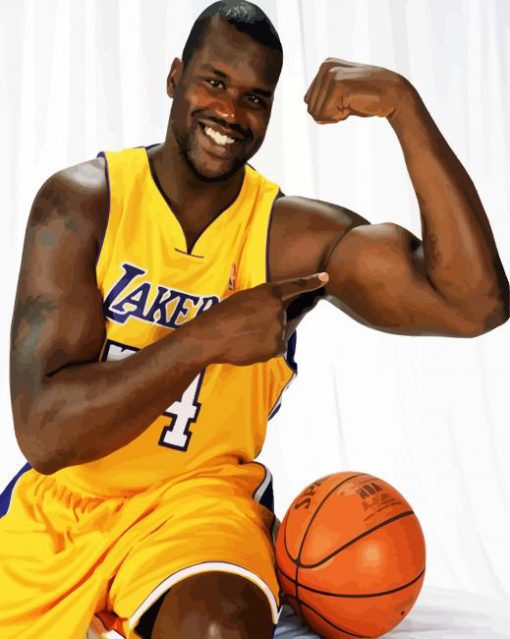 Lakers Shaquille paint by number