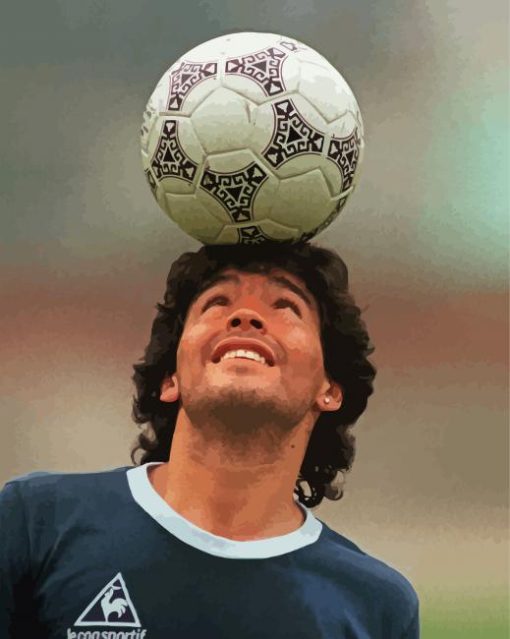 Legend Diego Maradona paint by number
