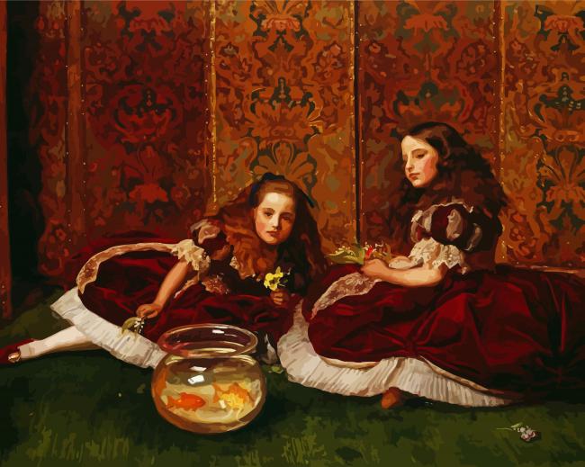 Leisure Hourse By John Everett Millais paint by numbers