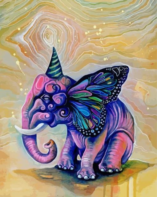 Magical Elephant paint by number