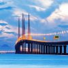 Malaysia Penang Bridge paint by number
