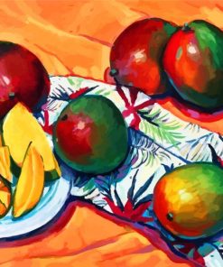 Mango Fruit Art paint by numbers