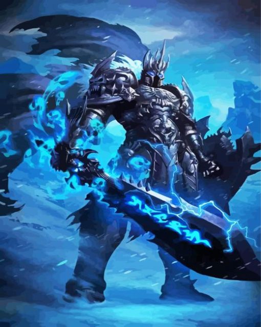 Masked Arthas Menethil paint by number