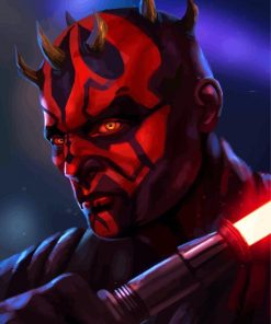 Maul Star Wars paint by numbers