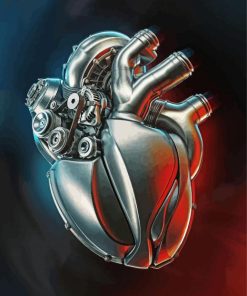 Mechanical Heart paint by numbers