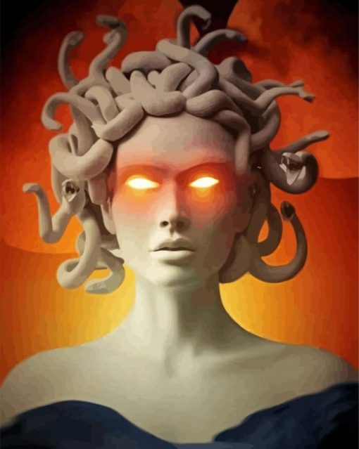 Medusa paint by number